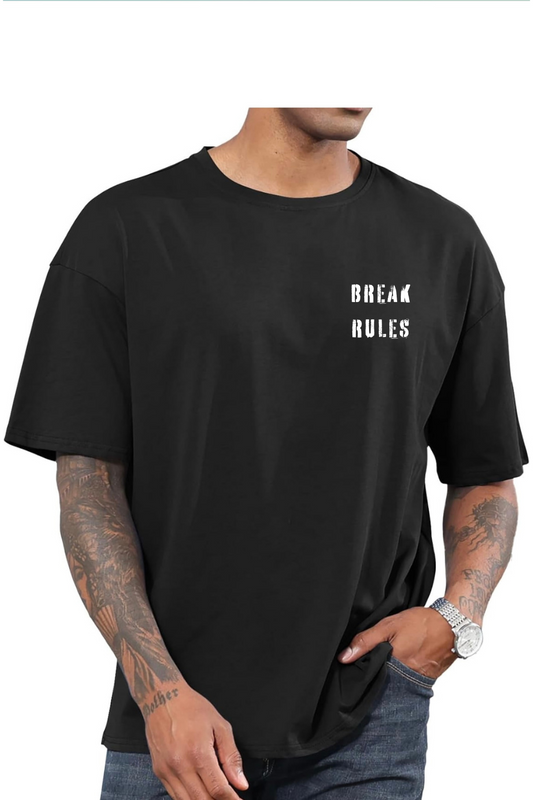 Break Rules Graphic T-Shirt – Bold Streetwear Oversized Tee | Urban Statement Design