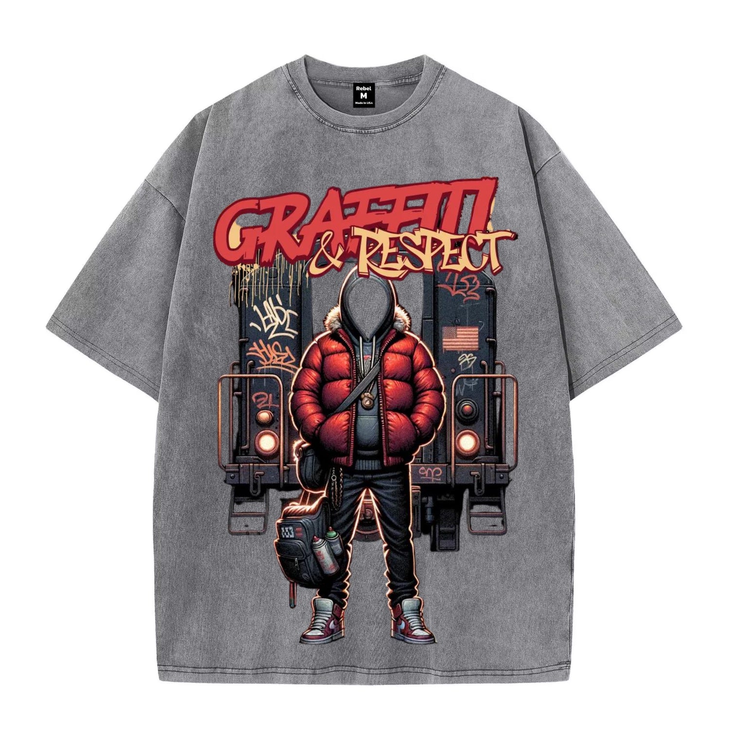 REBEL OVERSIZE PRINT T-SHIRT