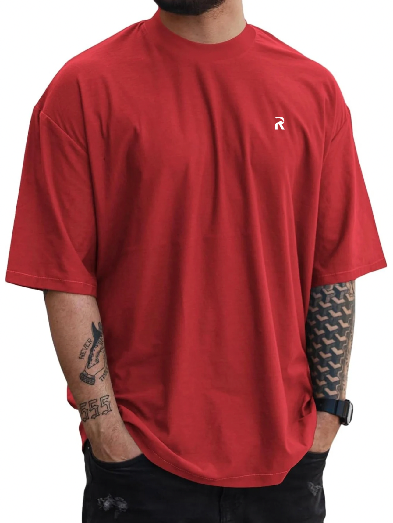 Rebel oversized T-shirt long sleeve