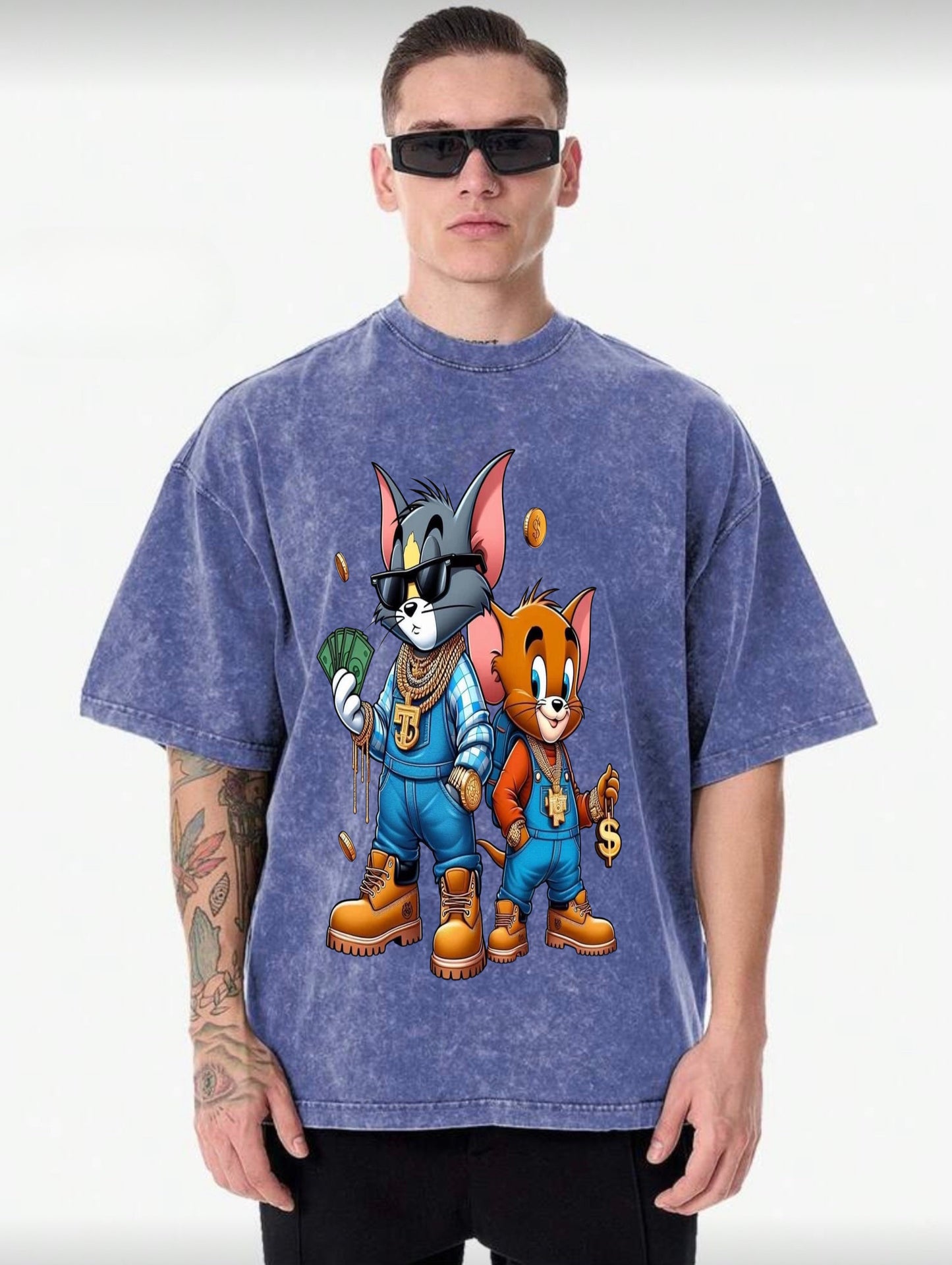 Rebel Vintage acid washed T-shirt