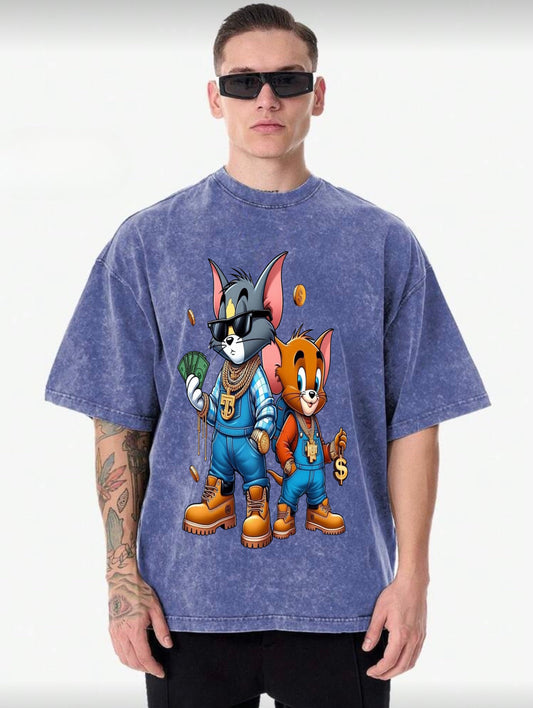 Rebel Vintage acid washed T-shirt