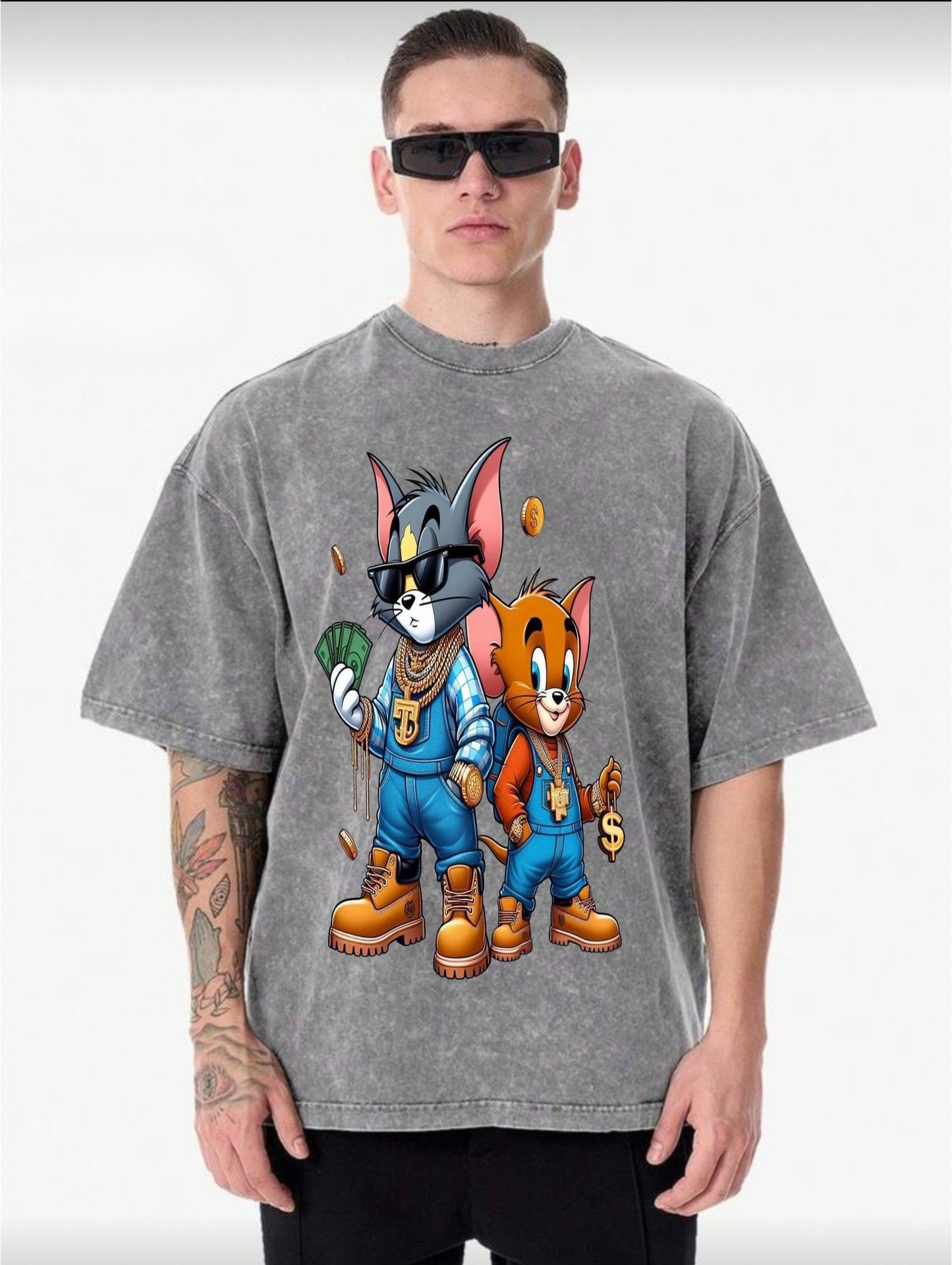 Rebel Vintage acid washed T-shirt