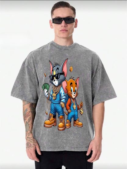 Rebel Vintage acid washed T-shirt