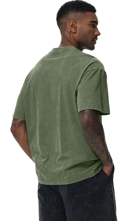 Distressed Oversized Tshirts for Vintage Washed Unisex Tees Cotton Casual Hipster Long Sleeve Tops