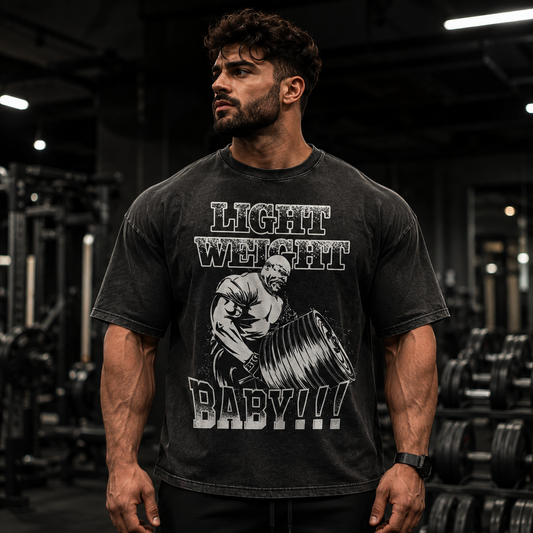 Light Weight Baby! Vintage Gym Oversized T-Shirt