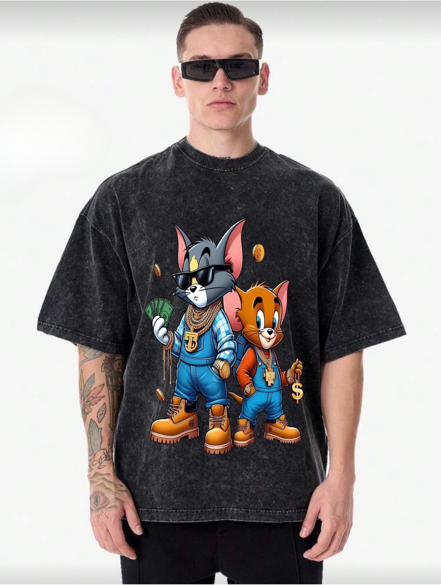 Rebel Vintage acid washed T-shirt