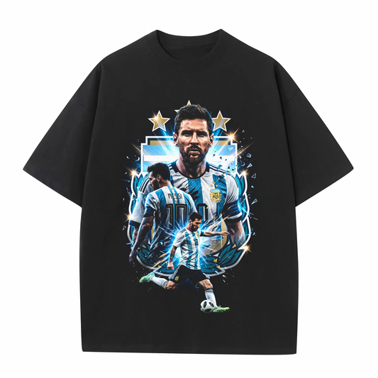 Argentina GOAT Messi Graphic Print Tee